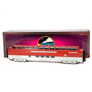 MTH O Gauge Rock Island Full Length Vista Dome Car with Ribbed Sides