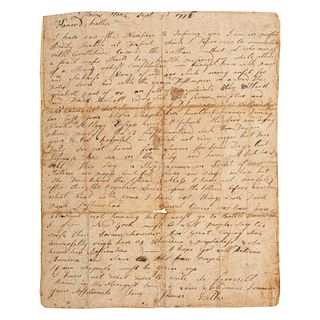 Revolutionary War Soldier's Letter, Horn's Hook 1776, British Occupation of New York City