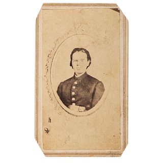 CDV of Female Union Soldier Frances Hook, Alias Frank Miller
