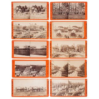 E. & H.T. Anthony, Stereoviews Featuring Union Soldiers, Artillery, Fortifications, and Camps