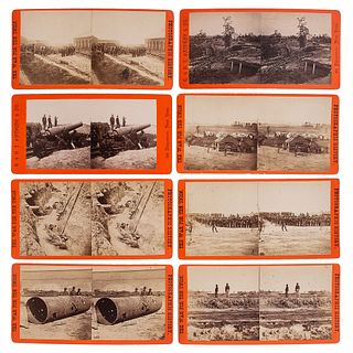 E. & H.T. Anthony, Civil War Stereoviews Featuring Rebel Casualties, Prisoners, Artillery, and Fortifications