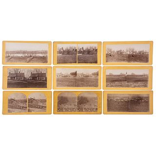 F. Theodore Miller Stereoviews Featuring Fredericksburg, with Inscriptions from Sergeant Henry J. Bardwell