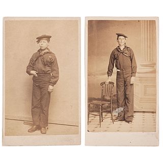 Two CDVs of Unidentified Sailors