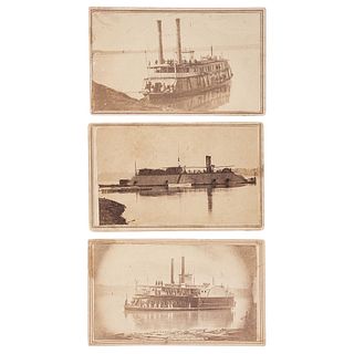 CDVs of Brown Water Navy Gunboats, USS Essex, Huntress, and Queen City