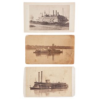 CDVs of Brown Water Navy Gunboats, USS Essex, General Thomas, and Argosy