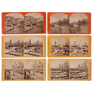 Charles Seaver, Stereoviews of the New Orleans Levee and City, Ca 1870s