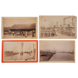 George F. Mugnier, Four Scarce New Orleans Cotton and Riverboat Boudoir Scenes