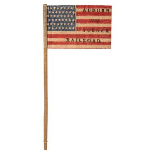 48-Star Auburn and Turner Railroad Flag