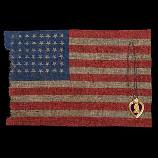 48-Star American Flag and Purple Heart Identified to WWII Paratrooper Richard Boyd