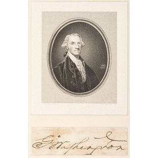 George Washington Clipped Signature