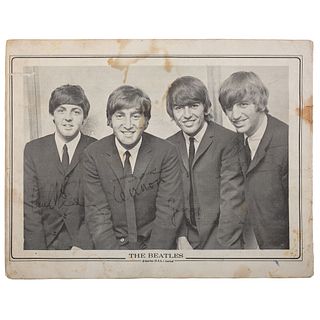 Beatles Sheet Music with Lennon, McCartney, Ringo, Harrison Autographs