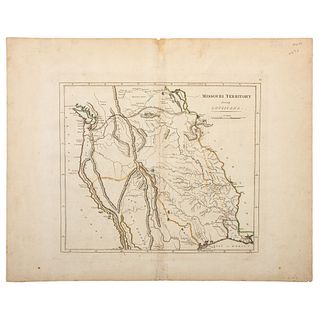 Missouri Territory Formerly Louisiana, 1814 Map from Carey Atlas