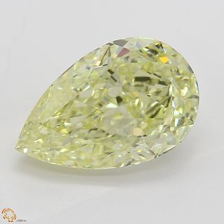 3.24 ct, Yellow, VVS1, Pear cut Diamond. Appraised Value: $82,600 