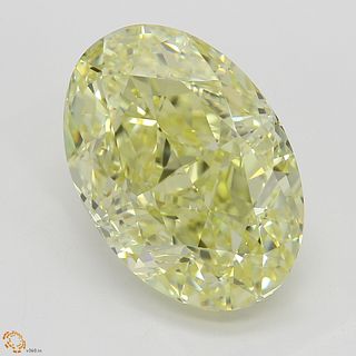 4.48 ct, Yellow, IF, Oval cut Diamond. Appraised Value: $130,300 
