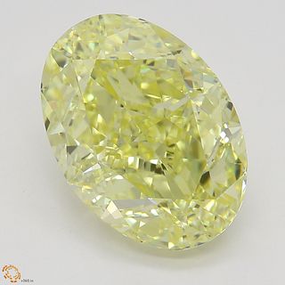 4.01 ct, Yellow, VS2, Oval cut Diamond. Appraised Value: $96,200 