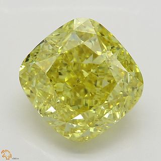2.20 ct, Intense Yellow, VS2, Cushion cut Diamond. Appraised Value: $58,000 