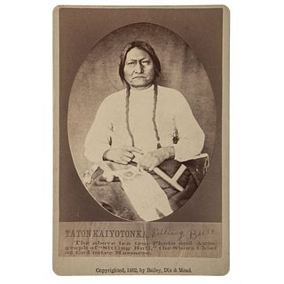 Sitting Bull Cabinet Card by Bailey, Dix & Mead