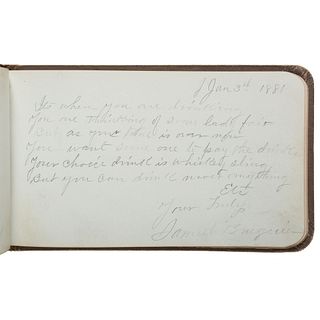 Standing Rock Agency Autograph Album Featuring Indian Agents, Scouts, and Interpreters, Incl. Samuel Brugier and Louis Agard