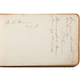 Zoe Lulu Harmon's Autograph Album, Incl. Signatures of D.F. Barry and O.S. Goff