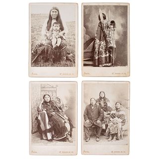 Cabinet Cards by Irwin, Including Examples Featuring the Waterman Family and Daisy Waterman