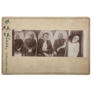 The Dalton Gang in Death, Cabinet Card by C.G. Glass