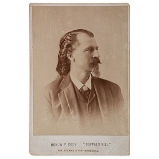 Buffalo Bill Cody Cabinet Card by Notman, Montreal