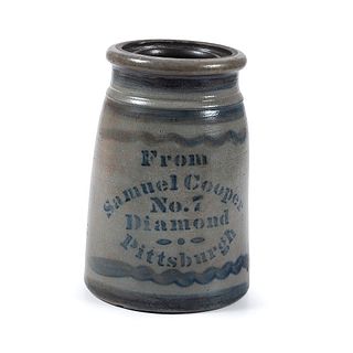 A Fine Pittsburgh Stoneware Canning Jar