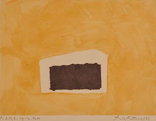 ROBERT MOTHERWELL, (American, 1915-1991), Abyss, 1978, monotype and collage