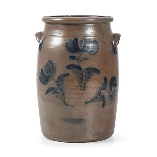 A Rare Pennsylvania Cobalt-Decorated Three Gallon Stoneware Jar
