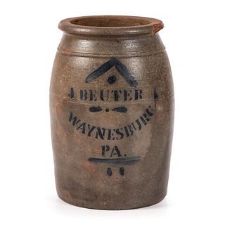 A Pennsylvania Stoneware Jar