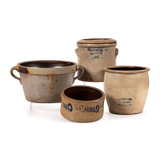 Four Stoneware Vessels