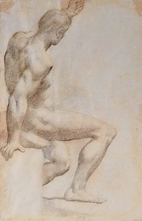 Attributed to JOHN SINGLETON COPLEY, (American, 1738-1815), Nude Man