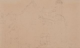 Attributed to JOSEPH MALLORD WILLIAM TURNER, (English, 1775-1851), Study of a House
