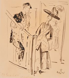 CECIL BEATON, (English, 1904-1980), Co-Stars Eliza Doolittle and Freddy Eynsford-Hill, from My Fair Lady