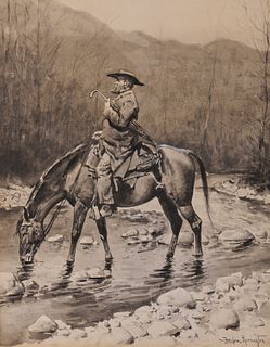 FREDERIC SACKRIDER REMINGTON, (American, 1861-1909), The Circuit Rider