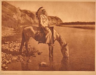 EDWARD SHERIFF CURTIS, (American, 1868-1952), Bow River-Blackfoot