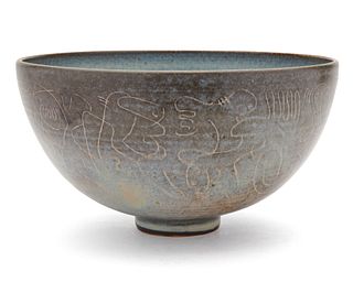 EDWIN and MARY SCHEIER, (American, 20th century), Bowl