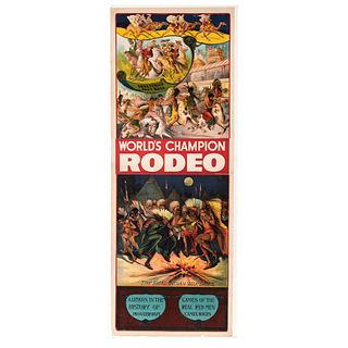 A World's Champion Rodeo Lithograph Poster
