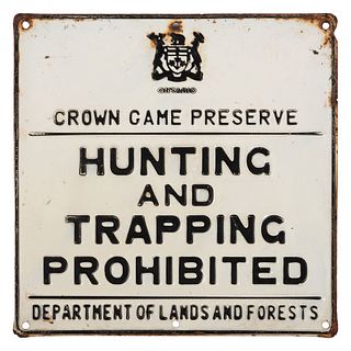 Two Tin Hunting and Land Signs
