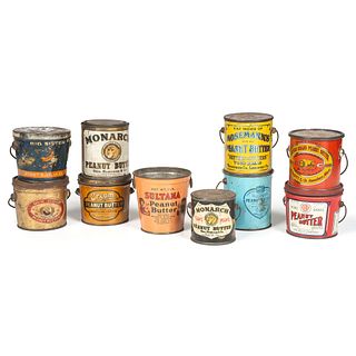 A Collection of Peanut Butter Tin Pails