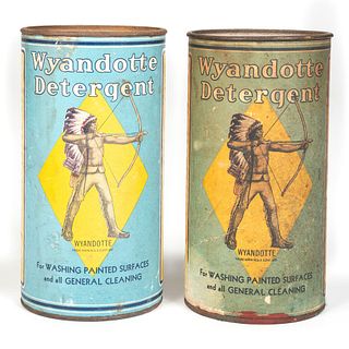 Two Wyandotte Detergent Tins