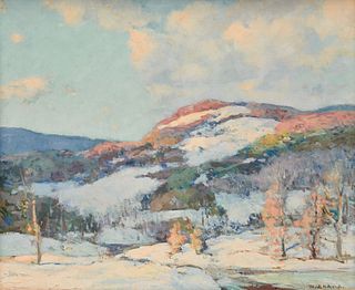WILLIAM JURIAN KAULA, (American, 1871-1953), Snowy Hills
