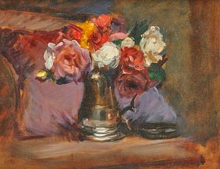 GEORGE BRUCE, (American, 20th century), Floral Still Life, 1986