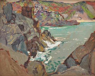PAUL DOUGHERTY, (American, 1877-1947), Coastal Scene