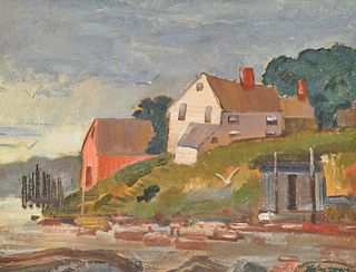 HAYLEY LEVER, (American, 1876-1958), Coastal View