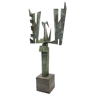 GUNTHER GERZSO, Untitled, Signed and dated 98, Bronze sculpture 6 / 6, 24 x 11.7 x 4.9" (61.2 x 29.8 x 12.5 cm)