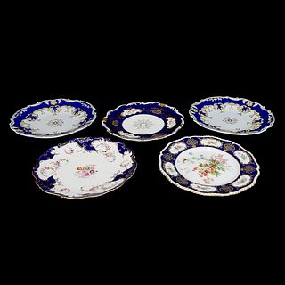 (5) Vintage Porcelain Plates