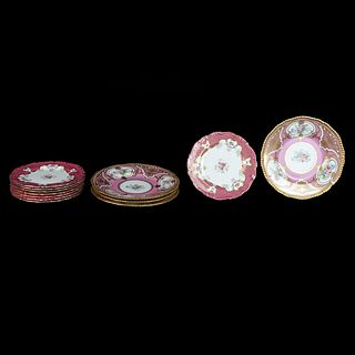 Limoges and Coalport Plates.