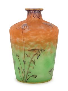 Daum 
France, Early 20th Century
Bottle Vase