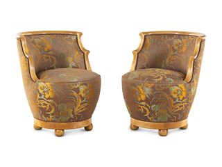 Art Deco
Early 20th Century
Pair of Club Chairs